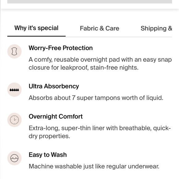 NEW Knix Reusable Leakproof Pads - Picture 4 of 5